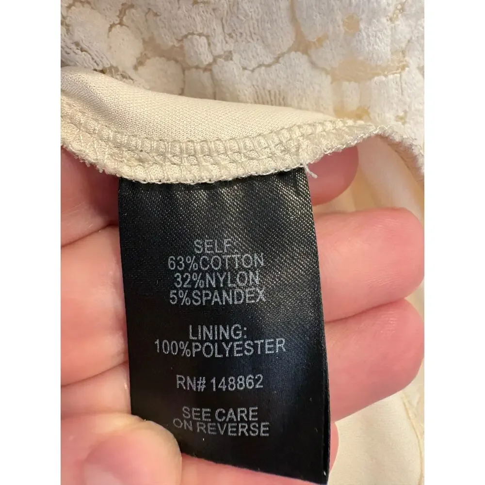 TORRID White Lace Puff Sleeve Sweetheart Blouse Cottagecore Boho Peplum Top 3X - Picture 4 of 4